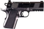 Alpha Foxtrot AF1911 S15 Sub-Compact Frame 9mm Luger 15+1 3.50" Black Bull Ramped Barrel, Polished Black DLC Stainless Steel Optic Ready/Serrated Slide, Polished Black DLC Aluminum Frame w/Beavertail & Picatinny Rail, RMSc Footprint, Ambi