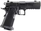 Alpha Foxtrot AF1911 Romulus Compact Frame 9mm Luger 20+1 3.50" Black Bull Ramped Compensated Barrel, Black DLC Stainless Steel Optic Ready/Serrated Slide & Frame w/Beavertail & Picatinny Rail, Polymer Grip, RMSc Footprint