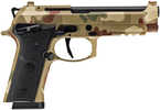 Beretta USA 92XI Full Size Frame 9mm Luger 10+1 4.70" Black Steel Barrel, Frog Skin Camo Cerakote Stainless Steel Optic Ready/Serrated Slide & Steel Frame w/Beavertail & Picatinny Rail, Black Textured Grip, Ambidextrous