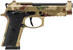 Beretta USA 92XI Full Size Frame 9mm Luger 15+1 4.70" Black DLC Steel Barrel, Frog Skin Camo Cerakote Stainless Steel Optic Ready/Serrated Slide, Frog Skin Camo Cerakote Aluminum Frame w/Picatinny Rail, Black Textured Grip, MRDS Footprint