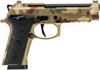 Beretta USA 92XI Full Size Frame 9mm Luger 18+1 4.70" Black DLC Steel Barrel, Frog Skin Camo Cerakote Stainless Steel Optic Ready/Serrated Slide, Frog Skin Camo Cerakote Aluminum Frame w/Picatinny Rail, Black Textured Grip, MRDS Footprint