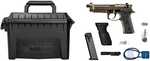 Beretta USA M9A4 Overlanding Full Size Frame 9mm Luger 10+1 5.10" Black Threaded Barrel, Nomad Bronze Cerakote Steel Optic Ready/Serrated Slide, Nomad Bronze Cerakote Aluminum Frame w/Beavertail & Picatinny Rail, Ambidextrous