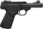 Browning Buck Mark Micro SR 22 LR 10+1 4" Matte Black Threaded Bull Barrel, Serrated w/Picatinny Rail Slide, Matte Black Aluminum Frame, Black Overmolded UFX Grip