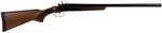 Derya Firearms EX1400 12 Gauge Break Open 2rd 24" Black Chrome Side By Side Barrel, Black Chrome Steel Receiver, Fixed Walnut Stock