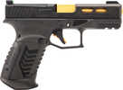 Derya Firearms DY9 9mm Luger 15+1 4.02" Gold TiN Steel Barrel, Black Nitride Optics Ready/Serrated Alloy Steel Slide, Black Polymer Frame w/Accessory Rail, Black Interchangeable Backstrap Grip