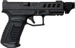 Derya Firearms DY9 9mm Luger 15+1 4.64" Black Threaded Compensated Barrel, Black Melonite Stainless Steel Optic Ready/Ported/Serrated Slide, Black Melonite Polymer Frame w/Picatinny Rail, Interchangeable Backstrap Grip