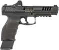 HK VP9L w/Optic 9mm Luger 15+1 5" Black Polygonal Rifled Barrel, Black Cerakote Steel Long/Lightening Cut w/Optic Slide, Black Polymer Frame w/Picatinny Rail, Interchangeable Backstrap Grip, Holosun SCS Super Green, Ambidextrous