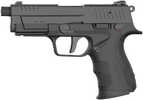 Retay RXP 22 LR 13+1 4" Black Threaded Barrel, Black Cerakote RMR/RMSc Optic Ready/Serrated Slide & Polymer Frame w/Accessory Rail, Textured Grip