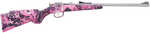 Henry Mini Bolt Youth 22 S/L/LR 1rd 16.25" Matte Stainless Steel Barrel, Matte Drilled & Tapped Stainless Steel Receiver, Muddy Girl Fixed w/Pistol Grip Synthetic Stock, Right Hand