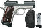 Kimber Micro 9 Two-Tone RTC-K Bundle Micro Frame 9mm Luger 7+1 3.15" Stainless Match Grade Barrel, Matte Black Serrated Steel Slide, Satin Silver Aluminum Frame w/Beavertail, Rosewood Grip, 2 Tac-Mags & UM Tactical Holster