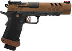 Kimber 2K11 Target 9mm Luger 20+1 5" Black DLC Fluted Barrel, Coyote PVD Optic Ready/Serrated Stainless Steel Slide, Black DLC Stainless Steel Frame w/Beavertail & Picatinny Rail, Aluminum Grip