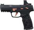Sig Sauer P322 Rose w/Optic 22 LR 20+1 4" Black Barrel, Black Anodized Serrated w/Optic Slide, Black Stainless Steel Frame w/Picatinny Rail, Rose Laser Engraved Black Polymer Grip, Sig ROMEO-RS Compact 3 MOA Red Dot, Ambidextrous