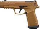 Sig Sauer P365 DH3 Compact 9mm Luger 21+1 3.70" Black DLC Barrel, Coyote Cerakote Stainless Steel Lightening Cut/Optic Ready/Serrated Slide & Frame w/Picatinny Rail, Interchangeable Backstrap Grip, SIG-LOC Compact Footprint