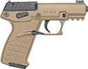 Kel-Tec P17 Compact Frame 22 LR 16+1 3.80" Black Steel Threaded Barrel, Tan Serrated Slide, Tan w/Black Controls Polymer Frame w/Picatinny Rail, Textured Grip, Ambidextrous
