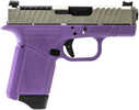 Gforce Rapture Sub-Compact Frame 9mm Luger 12+1 3.25" Black Steel Barrel, Nickel Steel Optic Cut/Serrated Slide, Purple Cerakote Polymer Frame, Shield RMSc/RMR Footprint