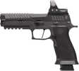 Sig Sauer P320 MAX 2 9mm Luger 10+1 5" Black Nitride Match Grade Bull Barrel, Black Nitron Stainless Steel Optic Ready/Serrated Slide, Black Nitron Stainless Steel Frame w/Picatinny Rail, Hogue Max Michel Edition Aluminum Grip, Sig ROMEO3 6