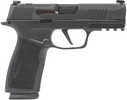 Sig Sauer P365 XMacro Compact Frame 9mm Luger 17+1, 3.70" Black Carbon Steel Barrel, Black Nitron Optic Ready/Serrated Stainless Steel Slide, Black Polymer Frame w/Beavertail & Picatinny Rail, Black w/Interchangeable Backstrap Grip, No Safety