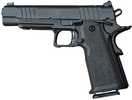 Tisas Arms 1911 Duty DS 9mm Luger 17+1 5" Black Cerakote Carbon Steel Serrated Slide, Black Cerakote Carbon Steel Frame w/Accessory Rail & Beavertail, Polymer Grip