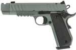 Tisas Arms 1911 Night Stalker Carry 45 ACP 8+1 4.25" Black Bull Barrel, Gray Cerakote Carbon Steel Serrated Slide, Gray Cerakote Carbon Steel Frame w/Beavertail & Picatinny Rail, Black Rubber Grip