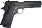 Tisas Arms 1911 Service 45 ACP 7+1 5.02" Black Cerakote Carbon Steel Serrated Slide & Frame w/Beavertail, Black Rubber Grip