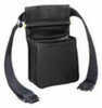 Bob Allen Divided Shell Pouch with Belt Black - Twin compartments hold one box of shells each - Heavy-duty adj 18000