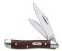 Case Cutlery Brown Synthetic Handle Series 6220 Stainless Steel Peanut 00046