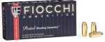 40 S&W 50 Rounds Ammunition Fiocchi Ammo 165 Grain Full Metal Jacket