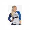 Nine Line Apparel Womens Baseball Tee America/beautiful S