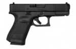 Glock 19 Gen5 Semi-Auto Pistol 9mm Luger 4.02" Barrel (3)-15Rd Mags Fixed Sights No Finger Grooves Black Polymer Finish