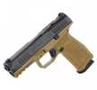 Global Ordnance Arex Delta X Semi-Auto Pistol 9mm Luger 4" Barrel (1)-17Rd, (1)-19Rd Mags Optics Ready Black Nitride Slide Flat Dark Earth Polymer Finish