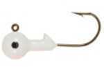 H&H Lure H&H Ball Jig Heads 1/8 10pk White Md#: B1810-02