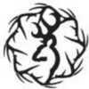 Browning Decal Sheds 6" White