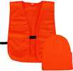 Outdoor Cap Watch Cap and Vest Combo Blaze Orange Model: BLZKVST-80101
