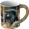 Wild Wings Sculpted Mug Autumn Streamside Bear  