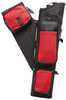 Neet NT-2300 Leather Target Quiver Black with Red Pockets  