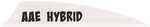 AAE Hybrid 2.0 Shield Cut Vanes White 50 pk. Model: HY20WH50 
