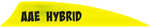 AAE Hybrid 2.0 Shield Cut Vanes Yellow 50 pk. Model: HY20YE50 