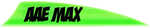AAE Max 2.0 Shield Cut Vanes Bright Green 50 pk. Model: PMA20BG50