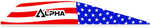 Bohning Alpha Vanes American Flag 100 pk. Model: 101062AF28