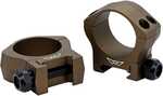 Warne Mountain Tech Scope Rings Burnt Bronze 30mm Low  