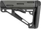 Hogue OverMolded Collapsible Buttstock Gray fits Mil-Spec Buffer Tubes 