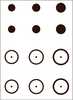 Gunstar Mongo Target Reticle Set Black Model: 1402707