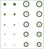 Gunstar Pro Series Chubbie Reticle Set Green