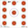 EzAim 11 Spot Indoor Paper Target 12x12 13 pk. Model: 15245