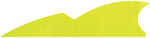 Gateway Batwing Feathers Lemon Lime 2 in. RW 50 pk.  