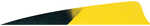 Gateway Shield Cut Feathers Kuro Sun Yellow 4 in. LW 50 pk. 