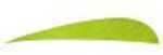 Trueflight Mfg Comp Inc Feathers Shield Cut 5 LW Chartreuse 100/Pk.