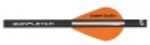 New Archery NAP Quickfletch Speed Hunter Vane System 1 white, 2 orange Black 6/pk. 56590