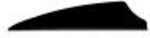 Q2i Archery / Quadel Industries Q2i Fusion X-II Vanes Black 2.1 in. 100 pk. Model: Q2i5041