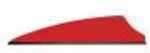 Q2i Archery / Quadel Industries Fusion X-II Vanes Red 2.1 in. 100 pk. Model: Q2i5047